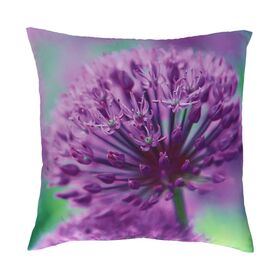Coussin d'extérieur avec imprimé Allium