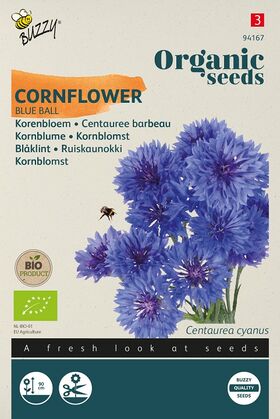 Biologische Korenbloem Zaden Blue Ball