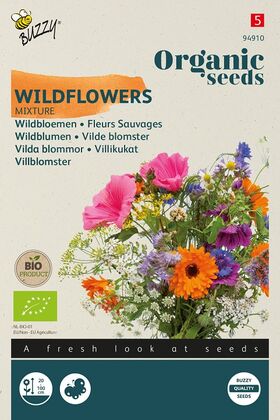 Biologische Wildbloemen Zaden Mix